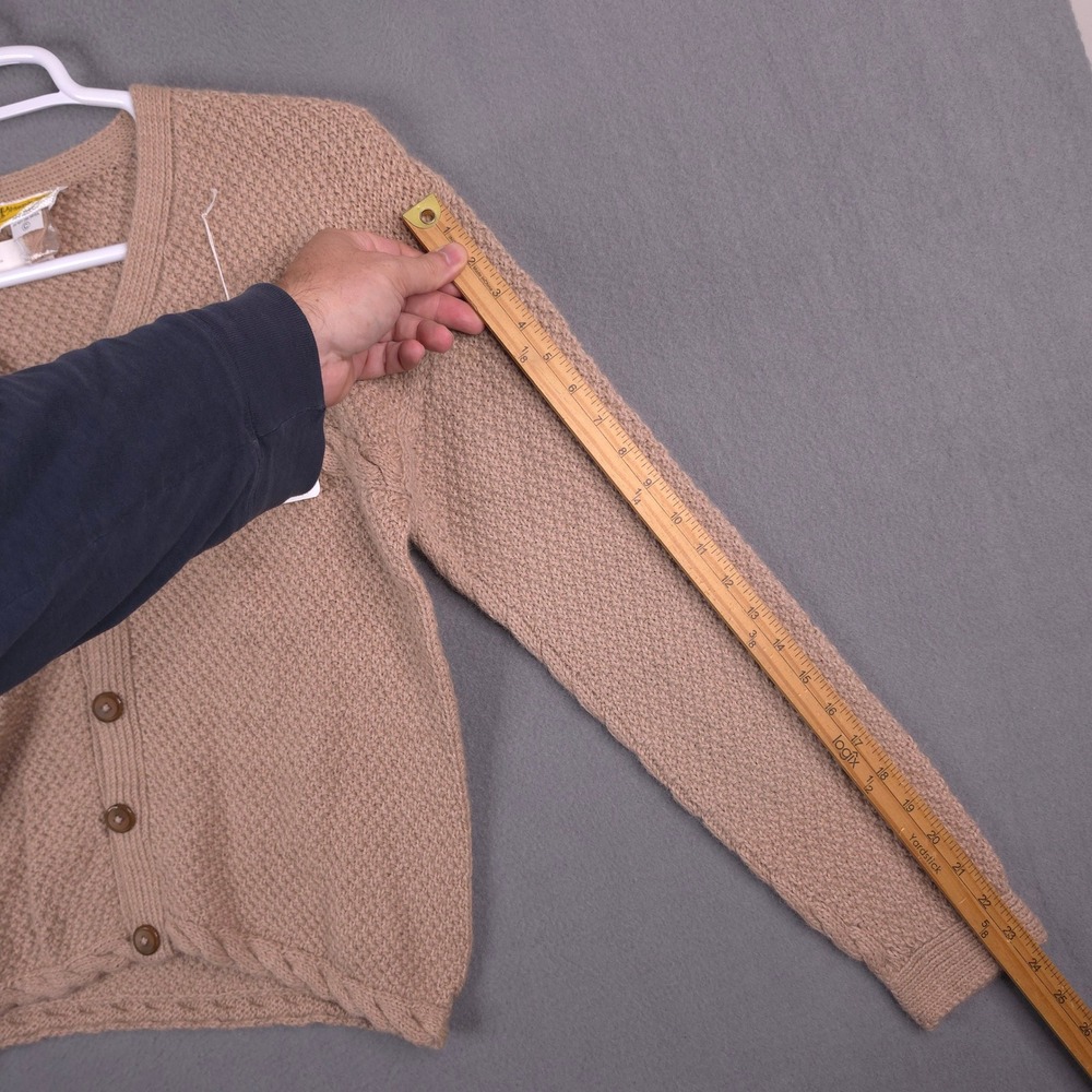 Artesanias Pachamama 100% Alpaca Wool Cardigan Sweater Womens Hand Made In Peru - Picture 12 of 14